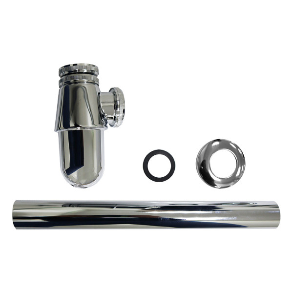 Сифон без выпуска для умывальника Azario 1 1/4" блистер хром (AZ-107-CHR)