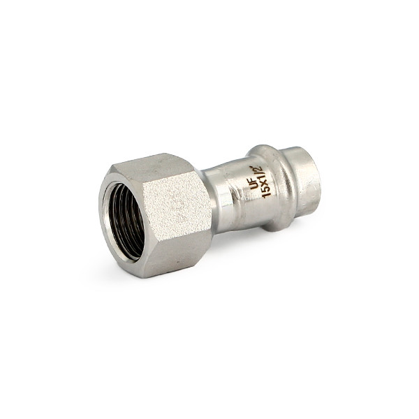 Переход 18х1/2"В Uni-Fitt (нержавеющая сталь, пресс) (771S2200)