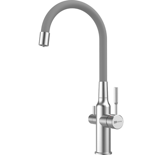 Смеситель для кухни Lemark Expert хром/серый (LM5083S-Gray) Смеситель для кухни Lemark Expert хром/серый (LM5083S-Gray)