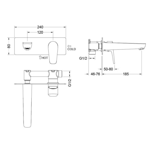 Смеситель для раковины Aquatek Бетта хром (AQ1113CR)