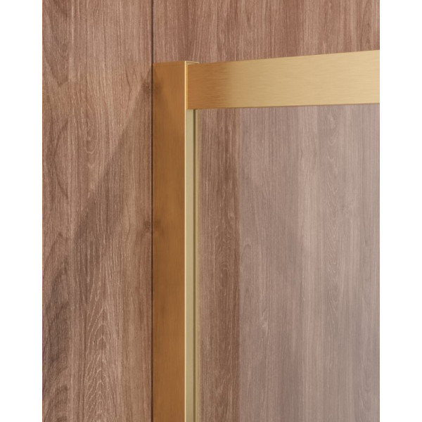 Душевой уголок Cezares Molveno 140x90x195 стекло прозрачное, профиль брашированное золото (MOLVENO-AH-11-140/90-C-BORO-IV)