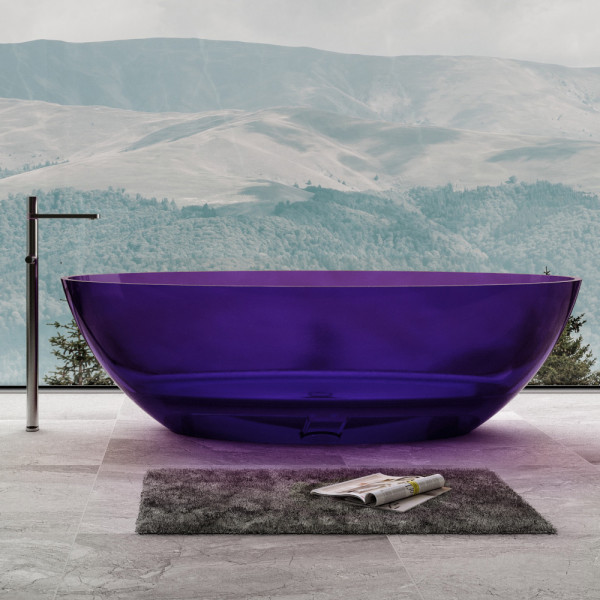 Ванна прозрачная Abber Kristall 180x85 фиолетовая (AT9702Amethyst) Ванна прозрачная Abber Kristall 180x85 фиолетовая (AT9702Amethyst)