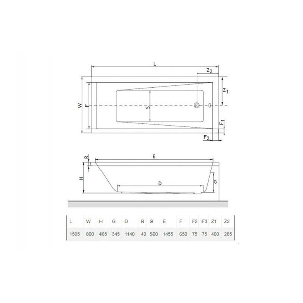 Ванна акриловая Excellent Wave 160x80 (WAEX.WAV160.80WH)