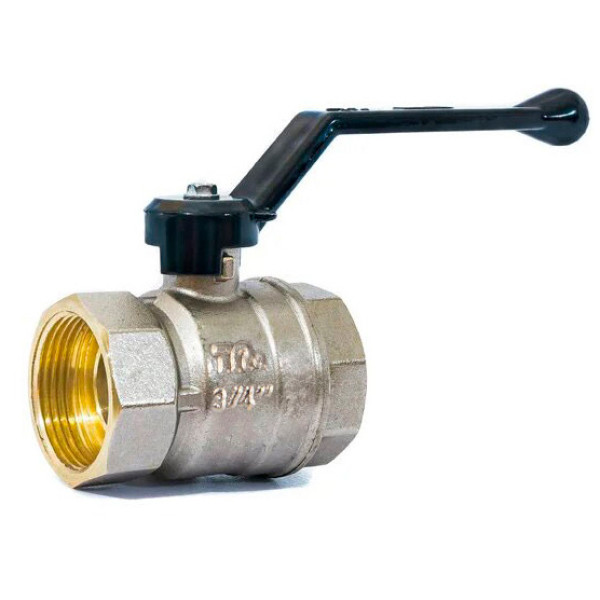 Кран 3/4" ВВ шаровый TeRma NEOS (чёрная ручка) (32021) Кран 3/4" ВВ шаровый TeRma NEOS (чёрная ручка) (32021)
