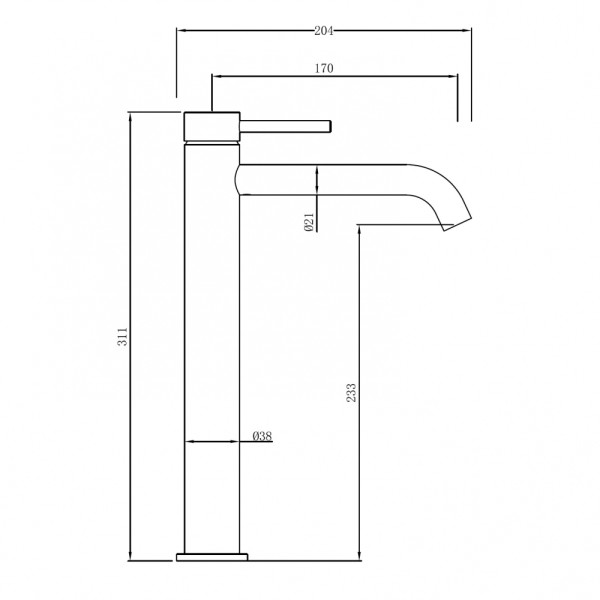 Смеситель для раковины Abber Wasser Kreis 316 золото брашированное (AF8111BG-L) Смеситель для раковины Abber Wasser Kreis 316 золото брашированное (AF8111BG-L)