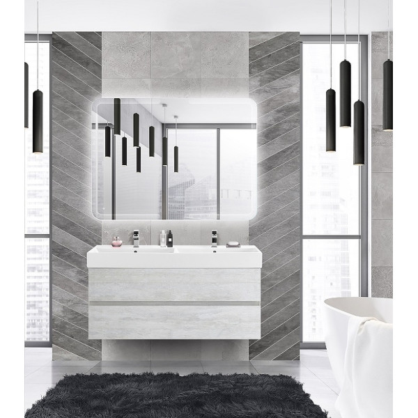 Тумба подвесная Cezares Molveno 46 120x50 Legno Bianco (MOLVENO 46-120-2C-SO-2-LB)