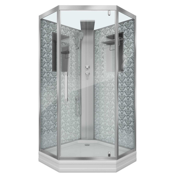 Душевая кабина Niagara Luxe 900*900*2100 стекло прозрачное, профиль хром (NGL-7799WBK) Душевая кабина Niagara Luxe 900*900*2100 стекло прозрачное, профиль хром (NGL-7799WBK)