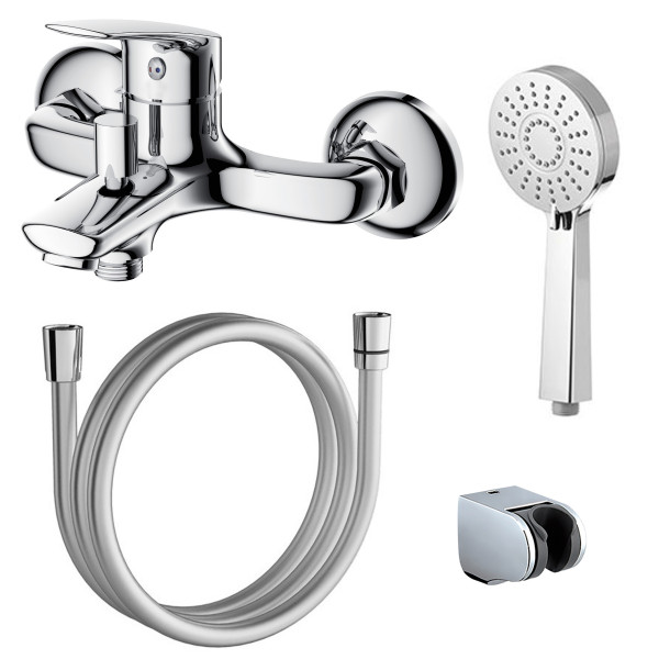 Смеситель для ванны и душа Azario Evora хром (AZ-WKE238043C)