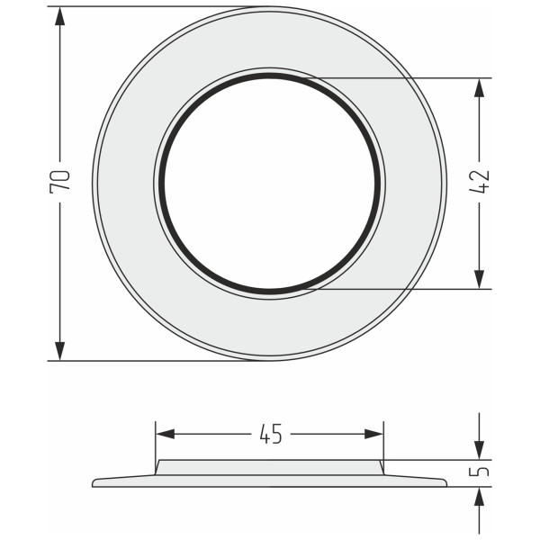 Увеличитель диаметра Сунержа Tube 50-70 мм 2 шт. матовое золото (032-1507-0003)