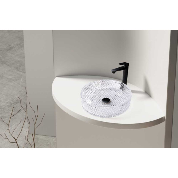 Раковина накладная Abber Glas прозрачная (AK2301)