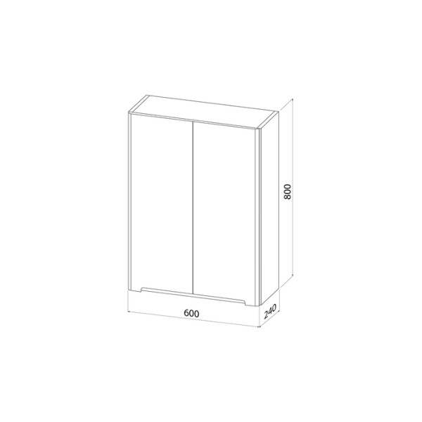 Шкаф Iddis Edifice 600x240x800 Белый (EDI60W0i97) Шкаф Iddis Edifice 600x240x800 Белый (EDI60W0i97)