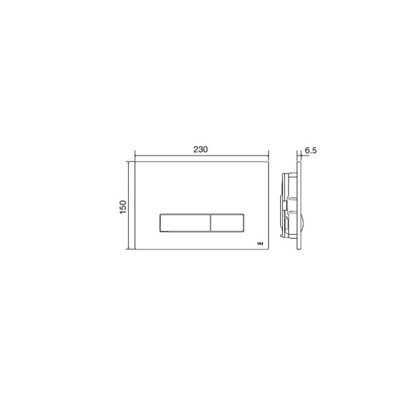 Клавиша смывная Oli Glam черный (139187) Клавиша смывная Oli Glam черный (139187)
