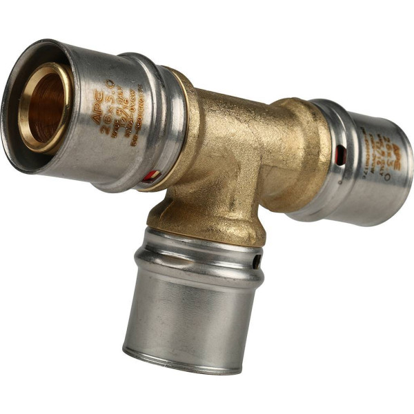 Тройник 26x26x26 Stout (пресс) (SFP-0006-262626)