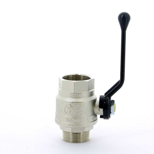 Кран Bugatti 1 1/2" ВН шаровый New Jersey 915 (черная ручка) (09150007)