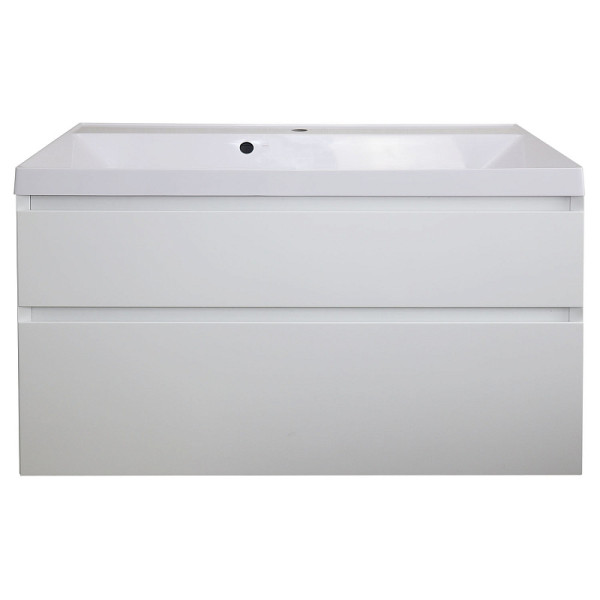 Тумба подвесная Azario с раковиной Velluto 100 с раковиной Слим 100 (CS00088604)