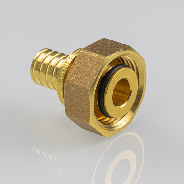 Соединение прямое 20х3/4"(18) евроконус с накидной гайкой Valtec PE-Xa VTm.422.GE (латунь) VTm.422.GE.002005 Соединение прямое 20х3/4"(18) евроконус с накидной гайкой Valtec PE-Xa VTm.422.GE (латунь) VTm.422.GE.002005