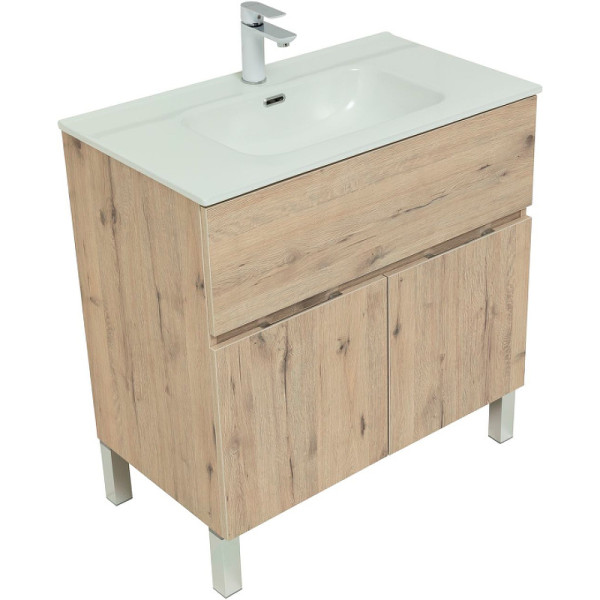 Тумба напольная Aquanet Алвита New 80 1 ящик, 2 дверцы, дуб веллингтон белый (00277553) Тумба напольная Aquanet Алвита New 80 1 ящик, 2 дверцы, дуб веллингтон белый (00277553)