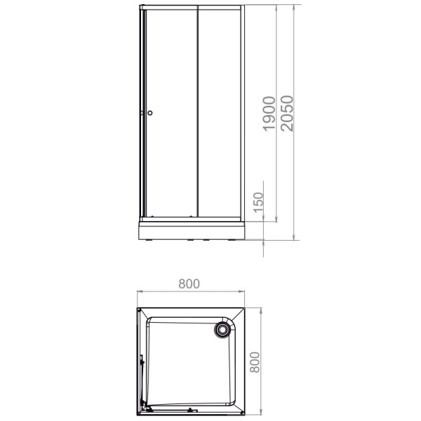 Поддон акриловый Melodia Cube 80х80х15 низкий, квадрат, белый, слив 90 мм (MTYCB8080) Поддон акриловый Melodia Cube 80х80х15 низкий, квадрат, белый, слив 90 мм (MTYCB8080)