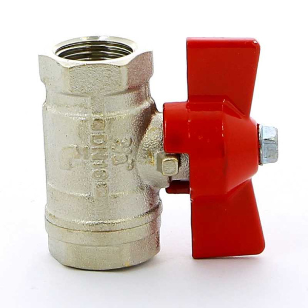 Кран Itap 3/8" ВВ шаровый Ideal (красная бабочка) (0920038)