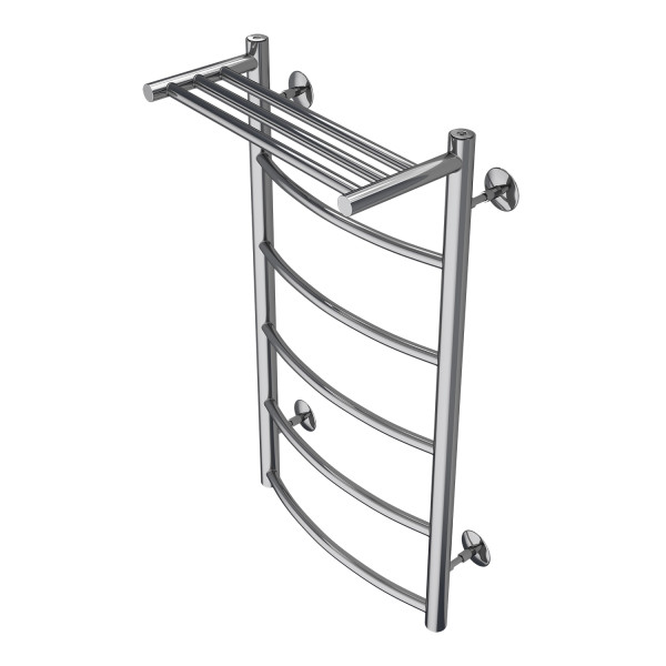 Полотенцесушитель водяной Azario Verona 400x800 с полочкой (хром) Полотенцесушитель водяной Azario Verona 400x800 с полочкой (хром)