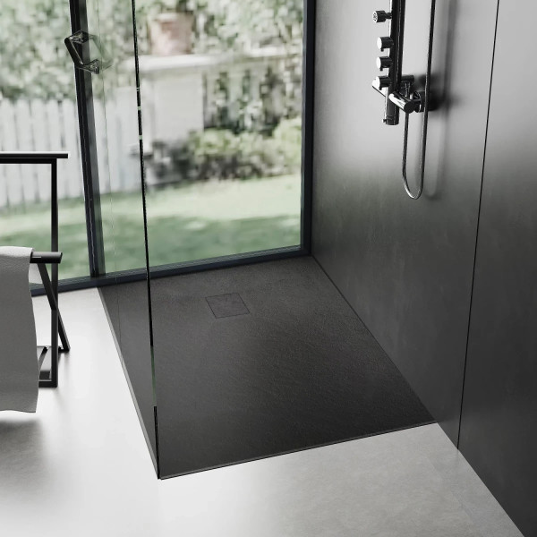 Душевой поддон REA Magnum black 100x80 черный (REA-K3330)