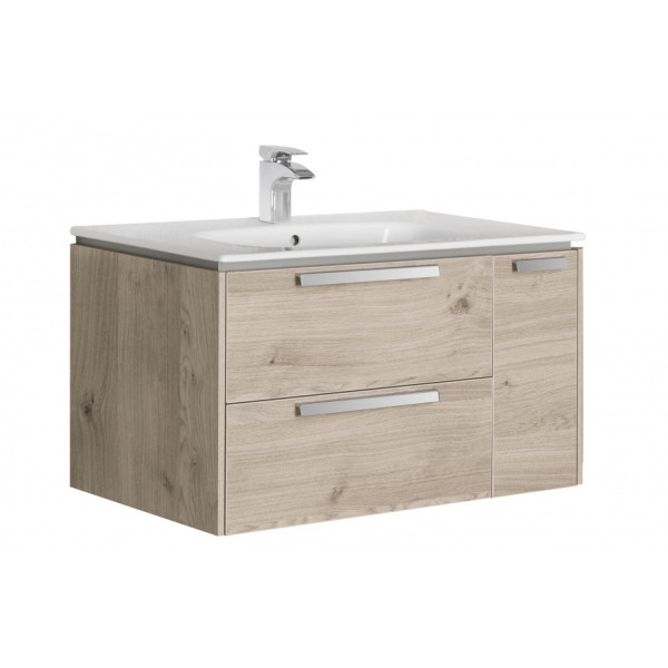 Тумба подвесная Roca Lago 800x448x490 светлый дуб (7.8572.9.644.4)