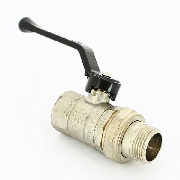 Кран 1" шаровый со сгоном LD Pride (чёрная ручка) (LD 47.307.25) Кран 1" шаровый со сгоном LD Pride (чёрная ручка) (LD 47.307.25)