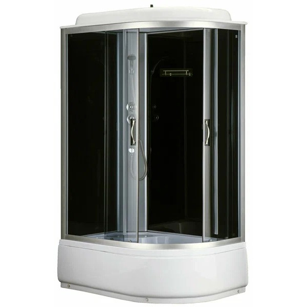 Душевая кабина Loranto Sunway 120x80 стекло тонированное, профиль белый (CS-66120L G 120*80*215)