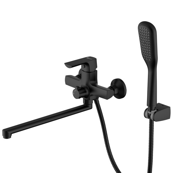 Смеситель для ванны и душа lemark Ursus черный (LM7251BL) Смеситель для ванны и душа lemark Ursus черный (LM7251BL)