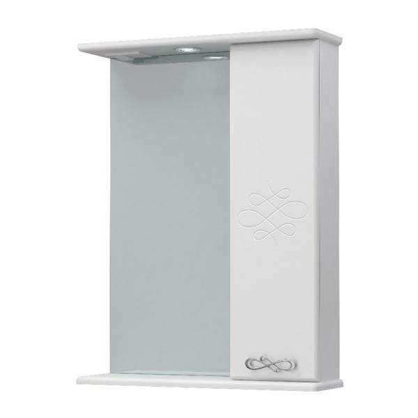 Шкаф зеркальный Melodia Версаль 55С белый (MFR14767WT)