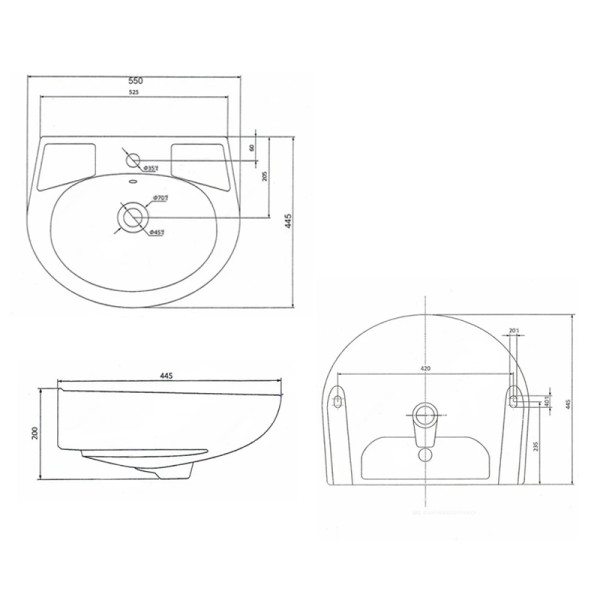 Раковина подвесная Лобненский Стройфарфор Антей 55x44,5 белая с/o Лобня (023-4782) Раковина подвесная Лобненский Стройфарфор Антей 55x44,5 белая с/o Лобня (023-4782)