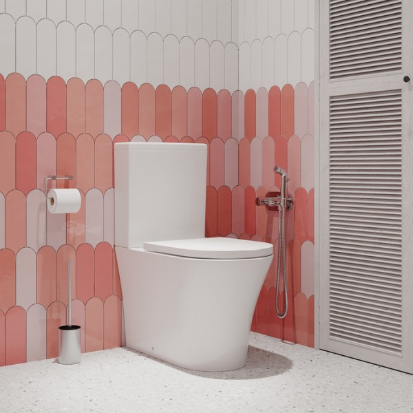 Унитаз-компакт Iddis Stone безободковый с сиденьем soft-close белый (STNRDSEi24)