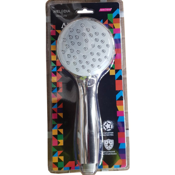 Душевая лейка Melodia Luxe 1 функция d95 хром (MKP26105BL)