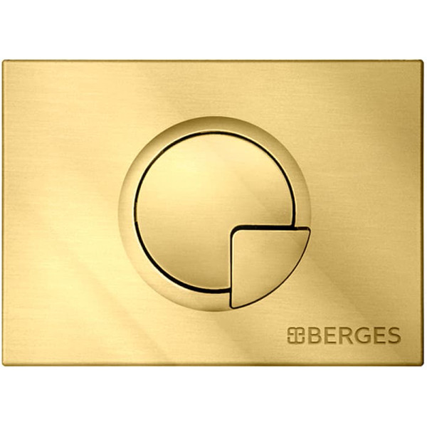 Клавиша смыва Berges Novum L9 R9 золото глянец (40029)