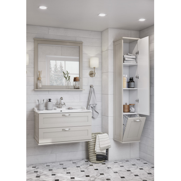 Тумба подвесная Aquaton Леон 800x447x436 дуб белый (1.A186.3.01L.BPS.0) Тумба подвесная Aquaton Леон 800x447x436 дуб белый (1.A186.3.01L.BPS.0)