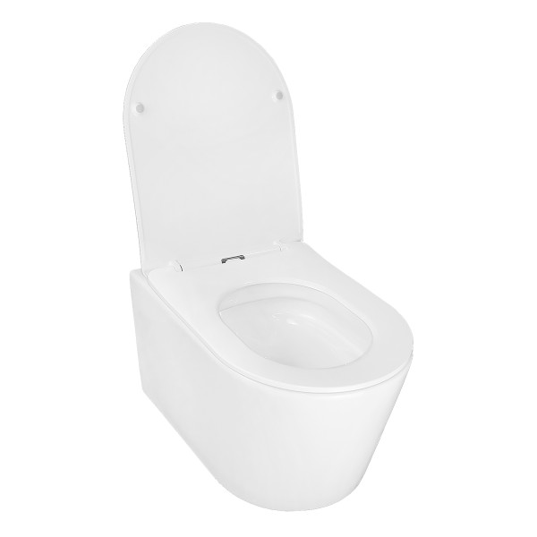 Унитаз подвесной Azario Ollin 360x535x371 с сиденьем с микролифтом белый (AZ-0513R)