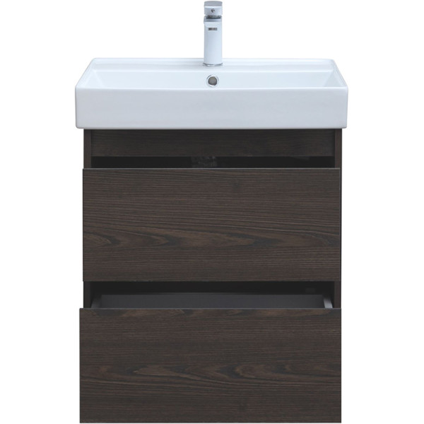 Тумба подвесная Aquanet Nova Lite 60 дуб черный (2 ящика) (00287894) Тумба подвесная Aquanet Nova Lite 60 дуб черный (2 ящика) (00287894)