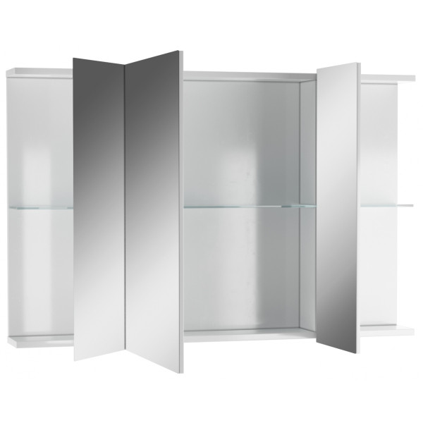 Шкаф зеркальный Мега 105 лев/прав Айсберг Домино (DM4606HZ)