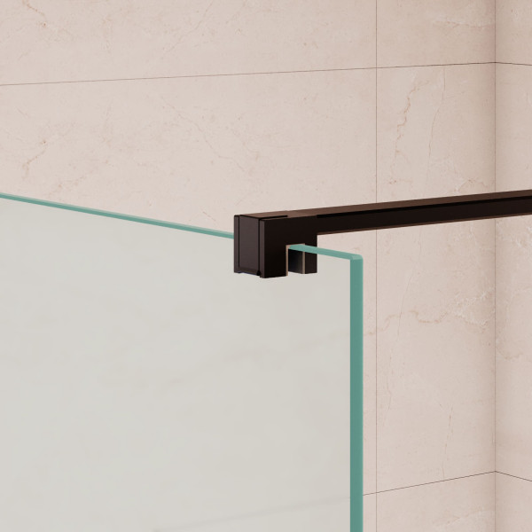 Душевое ограждение RGW Walk In WA-210-B 80x195 стекло матовое, профиль черный (351021008-24)