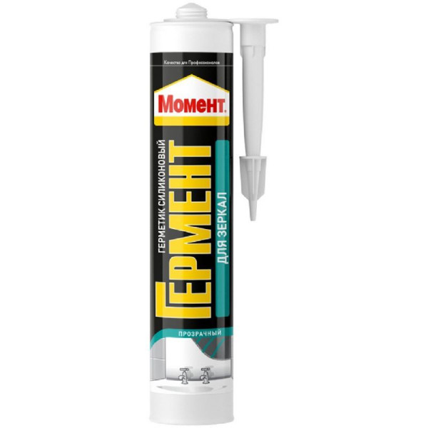 Герметик силиконовый для зеркал Момент Гермент 280 мл. (прозрачный) (3000273)