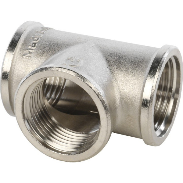Тройник 3/8" Stout (никель) SFT-0020-000038 Тройник 3/8" Stout (никель) SFT-0020-000038