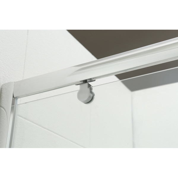 Душевая дверь BandHours Frenk 100D 100х190 стекло прозрачное, профиль полированный хром