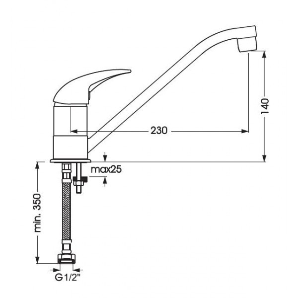 Смеситель для кухни Vidima Orion (BA006AA) Смеситель для кухни Vidima Orion (BA006AA)
