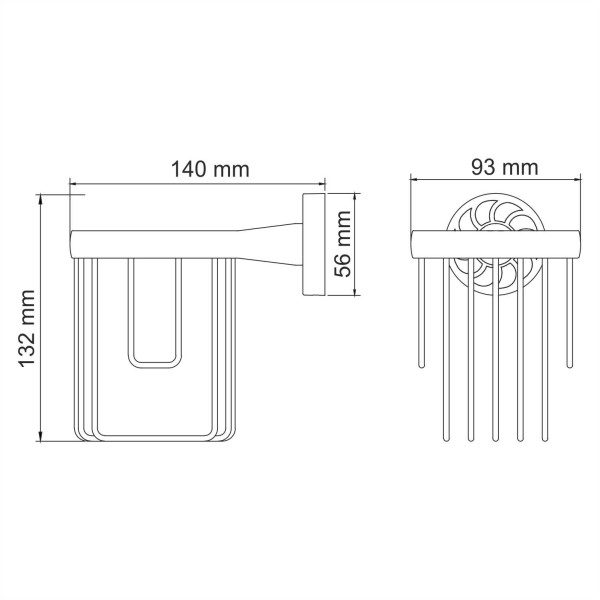 Держатель освежителя WasserKraft Isen хром (K-4045)