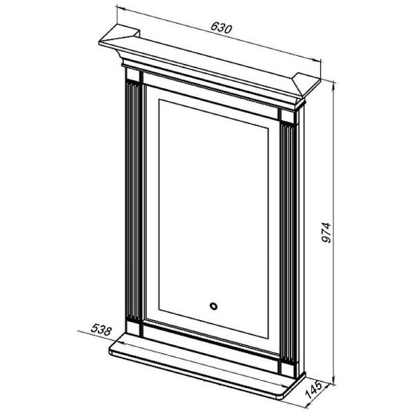 Зеркало Aquanet Селена 63x97,4 белый, серебро (00246509) Зеркало Aquanet Селена 63x97,4 белый, серебро (00246509)