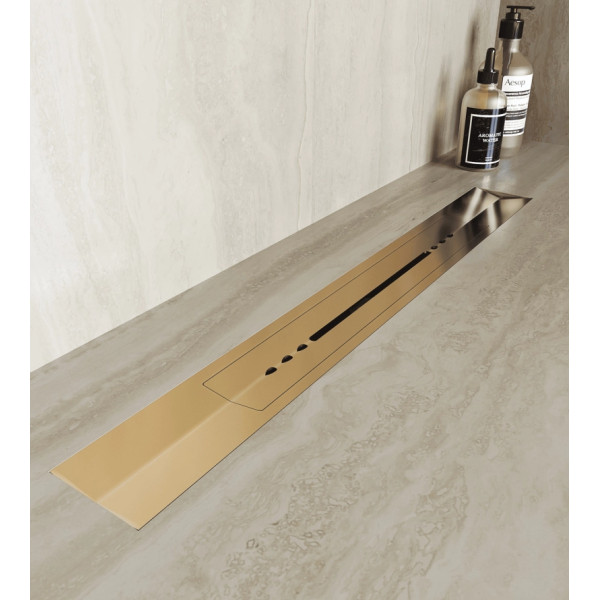 Душевой трап RGW SDR-53Gb 80 см золото BRUSH (76215380-06)