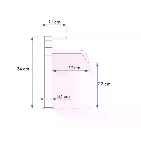 Смеситель для раковины Rea Lugano золото матовое (REA-B4420)