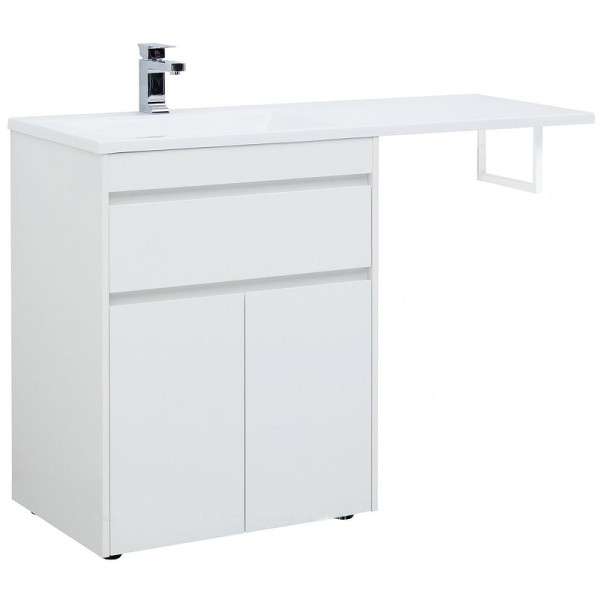 Тумба напольная Aquanet Токио 68 белый (напольная, 1 ящик, 2 дверцы) (00237746)