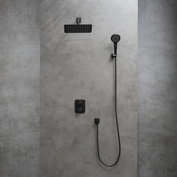 Смеситель для душа Lemark Bronx встраиваемый графит (LM3749BL) Смеситель для душа Lemark Bronx встраиваемый графит (LM3749BL)