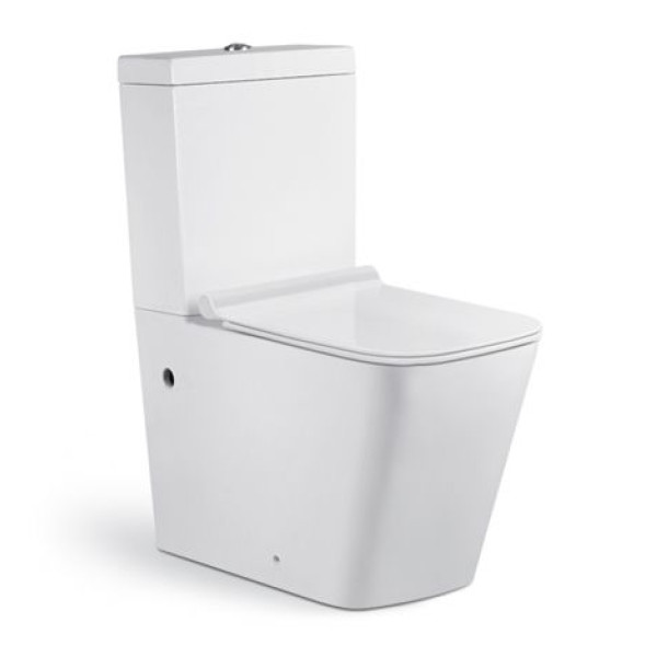 Унитаз напольный Timo Soli 450*355*835 белый, сиденье с микролифтом (TK-301)